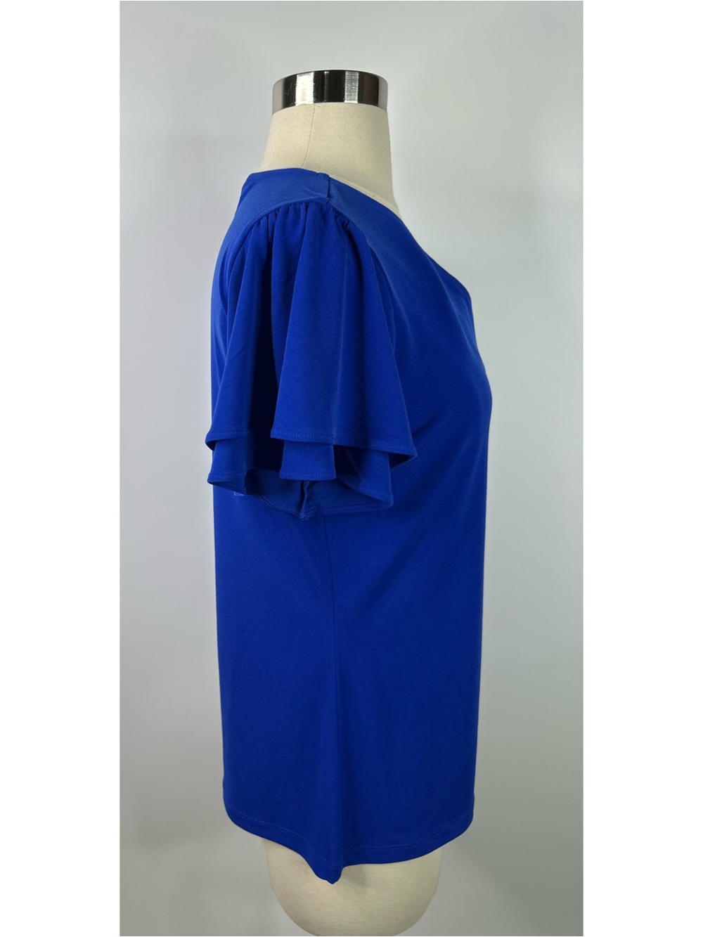 Calvin Klein Casual Short Sleeves V-Neck Top - Picture 3 of 11